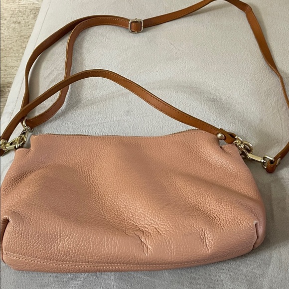 Valentina Blush Pink Leather Shoulder Bag - Picture 8 of 10
